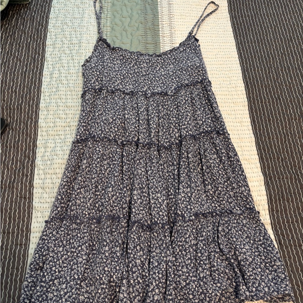 Lulu's Blue Patterned Dress